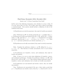 Final Exam 2014 with answers - UCSB Department of Economics