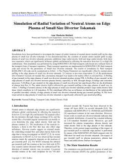 Simulation of Radial Variation of Neutral Atoms on Edge Plasma of