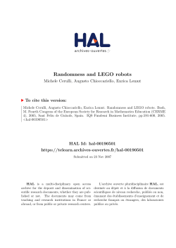 Randomness and LEGO robots