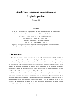 Simplifying compound proposition and Logical equation