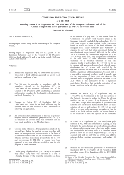 Commission Regulation (EU) No 583/2012
