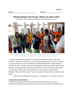 Stopping Bullying with Orange T