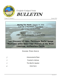 January 2010 - Everglades Geological Society