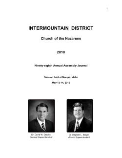 intermountain district - Church of the Nazarene