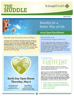 Benefits Open Enrollment Kicks Off May 3 New