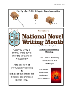 Can you write a 50,000 word novel over the 30 days of November