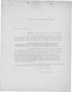 General correspondence, May 29, 1922-undated 1923