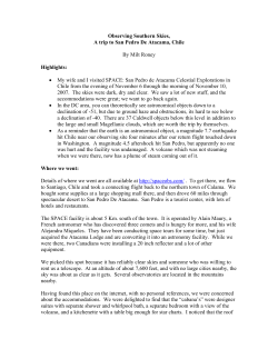 Observing Southern Skies, A trip to San Pedro De Atacama, Chile