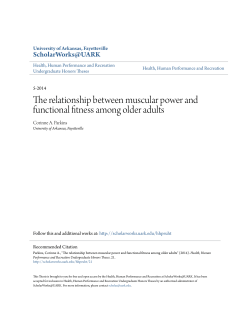 The relationship between muscular power and functional fitness