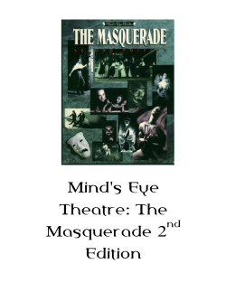 Mind`s Eye Theatre: The Masquerade