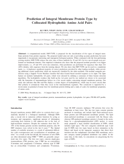 Prediction of integral membrane protein type by collocated