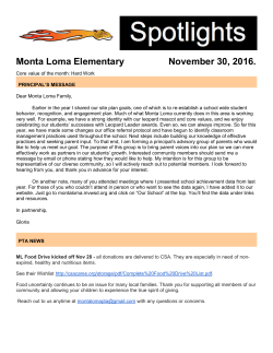 Monta Loma Elementary November 30, 2016.