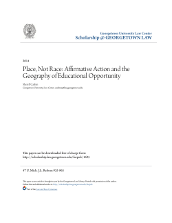 Affirmative Action and the Geography of Educational Opportunity