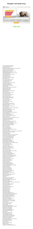 Metaphor And Simile Essay