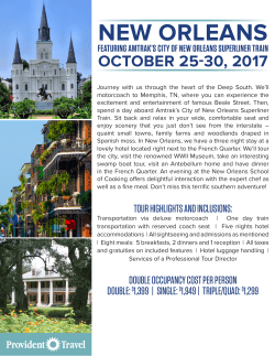 New Orleans - Provident Travel Group Tours
