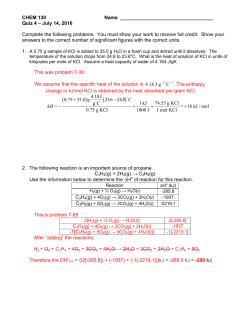 Quiz 4 &ndash; July 14, 2016 Complete the following problems. You must