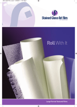 Large Format Textured Films