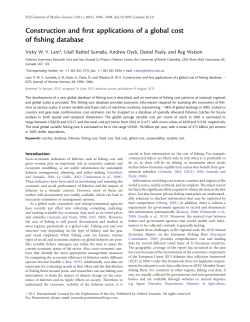 Construction and first applications of a global cost of fishing database
