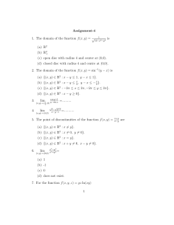Assignment IV