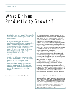 What Drives Productivity Growth?
