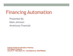 Technology Financing: Solutions for Today`s Economic Climate