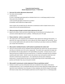 2014 Market Adjustment FAQ