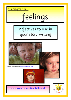 Synonyms for feelings