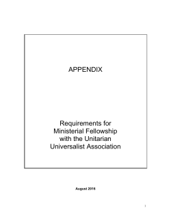 Appendix - Unitarian Universalist Association