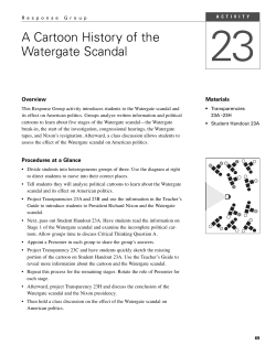 A Cartoon History of the Watergate Scandal