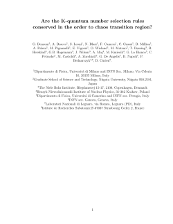 Are the K-quantum number selection rules conserved