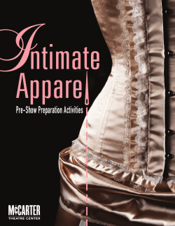 Pre-Show Preparation Activities