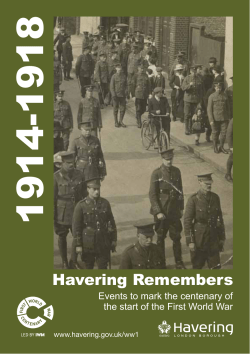 Havering Remembers - London Borough of Havering
