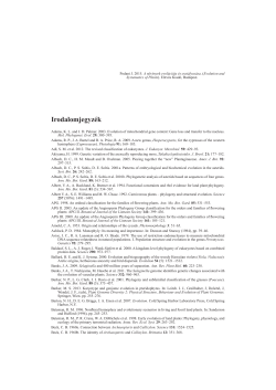 Irodalomjegyz&eacute;k