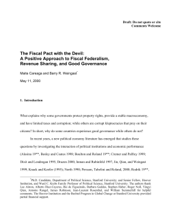 The Fiscal Pact with the Devil: A Positive Approach to