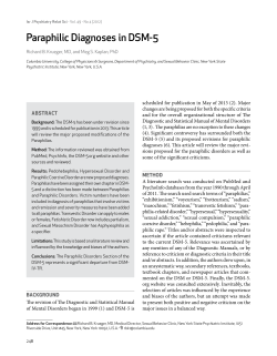 View PDF - paraphilias