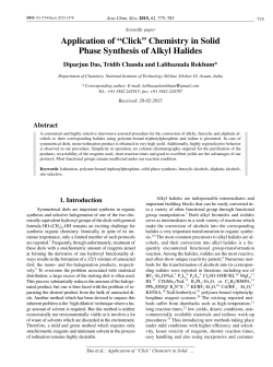 Application of &ldquo;Click&rdquo; Chemistry in Solid Phase Synthesis of Alkyl
