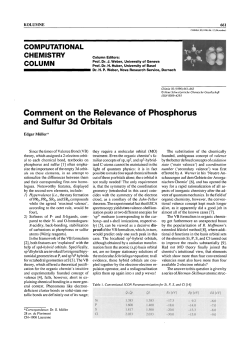 Comment on the Relevance of Phosphorus and