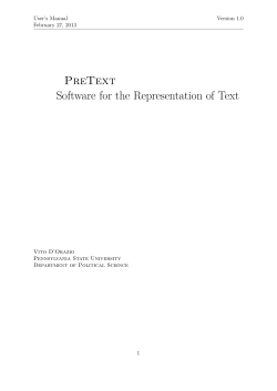 PreText Manual - Vito D`Orazio
