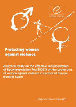 Protecting women against violence
