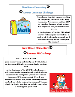 Summer Learning Challenge