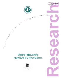 Effective Traffic Calming Applications and Implementation