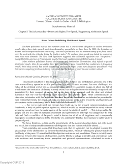 States Debate Prohibiting Abolitionist Speech