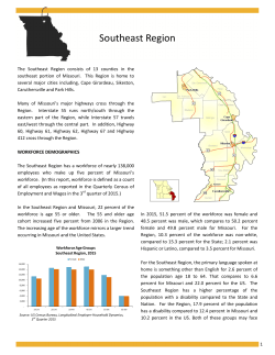 Southeast Region - Missouri Economic Research and Information