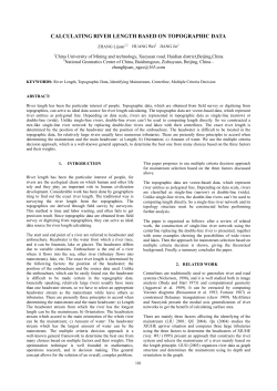 CALCULATING RIVER LENGTH BASED ON TOPOGRAPHIC DATA