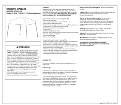 OWNER`S MANUAL WARNING!