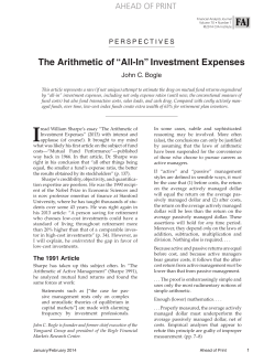 The Arithmetic of &ldquo;All-In&rdquo; Investment Expenses