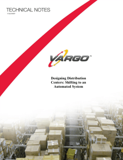 Designing Distribution Centers: Shifting to an Automated System