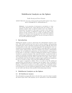 Multifractal Analysis on the Sphere