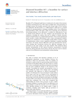 Diamond beamline I07: a beamline for surface and