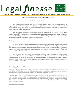 Article - Fortun Narvasa Salazar Law